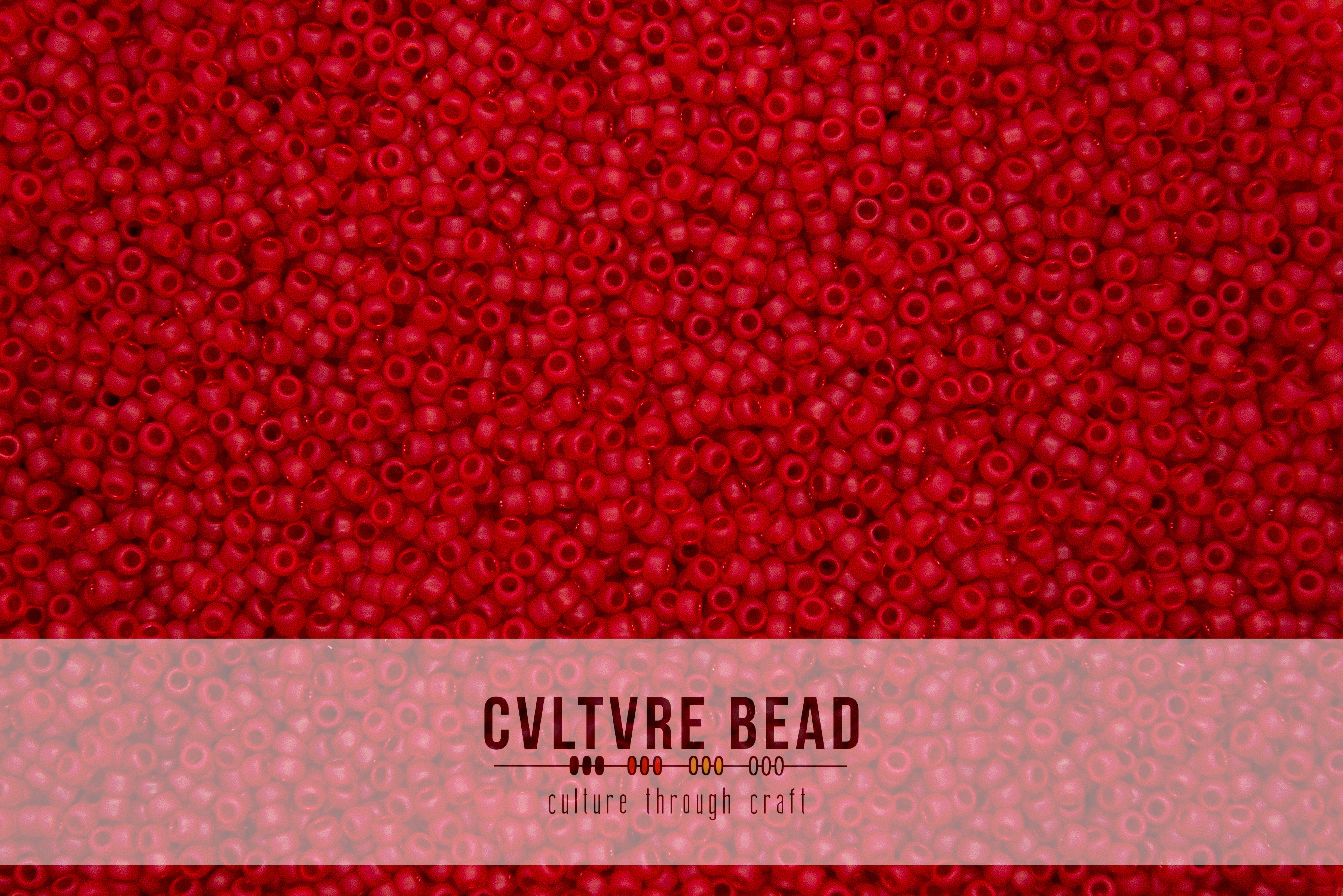 Toho Seedbead 15/0 - Transparent-Frosted Siam Ruby - 5.2 gram vial